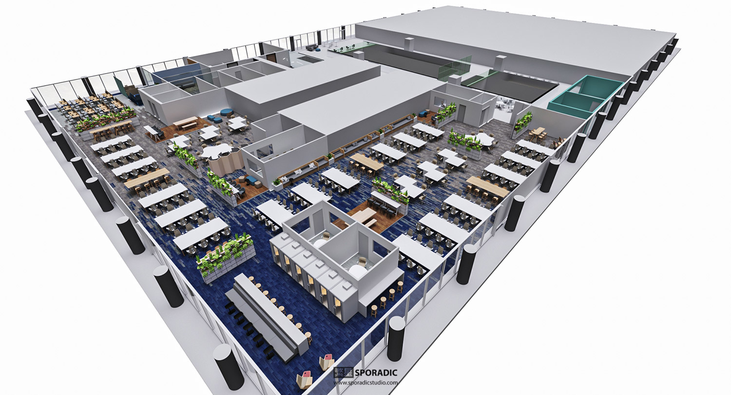 3D Floor Plan Sporadic Studio