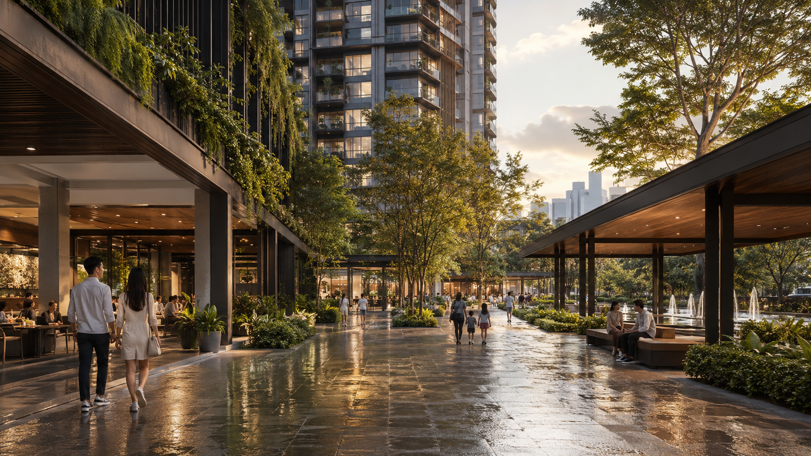 3D visualization in Malaysia for a tropical mixed-use development