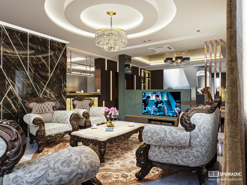 Classic Style Interior 3d architectural visualization
