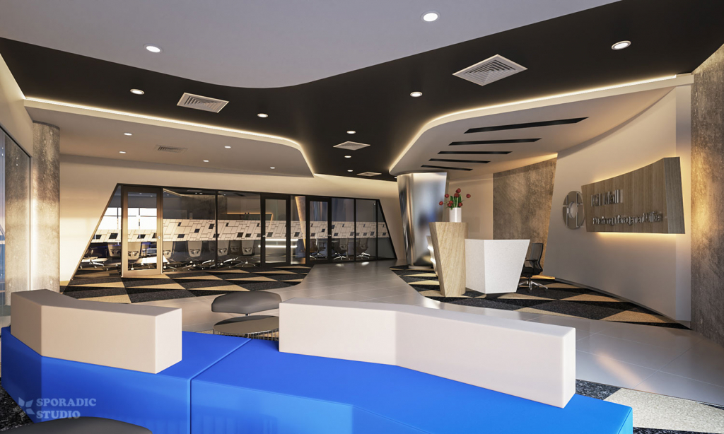 IOI Mall Security Management Office 3d interior visualization