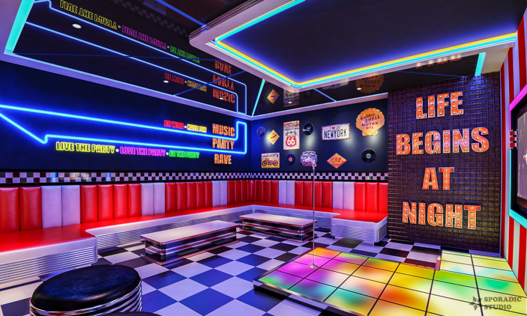 Retro Style KTV Room Retro Style KTV Room