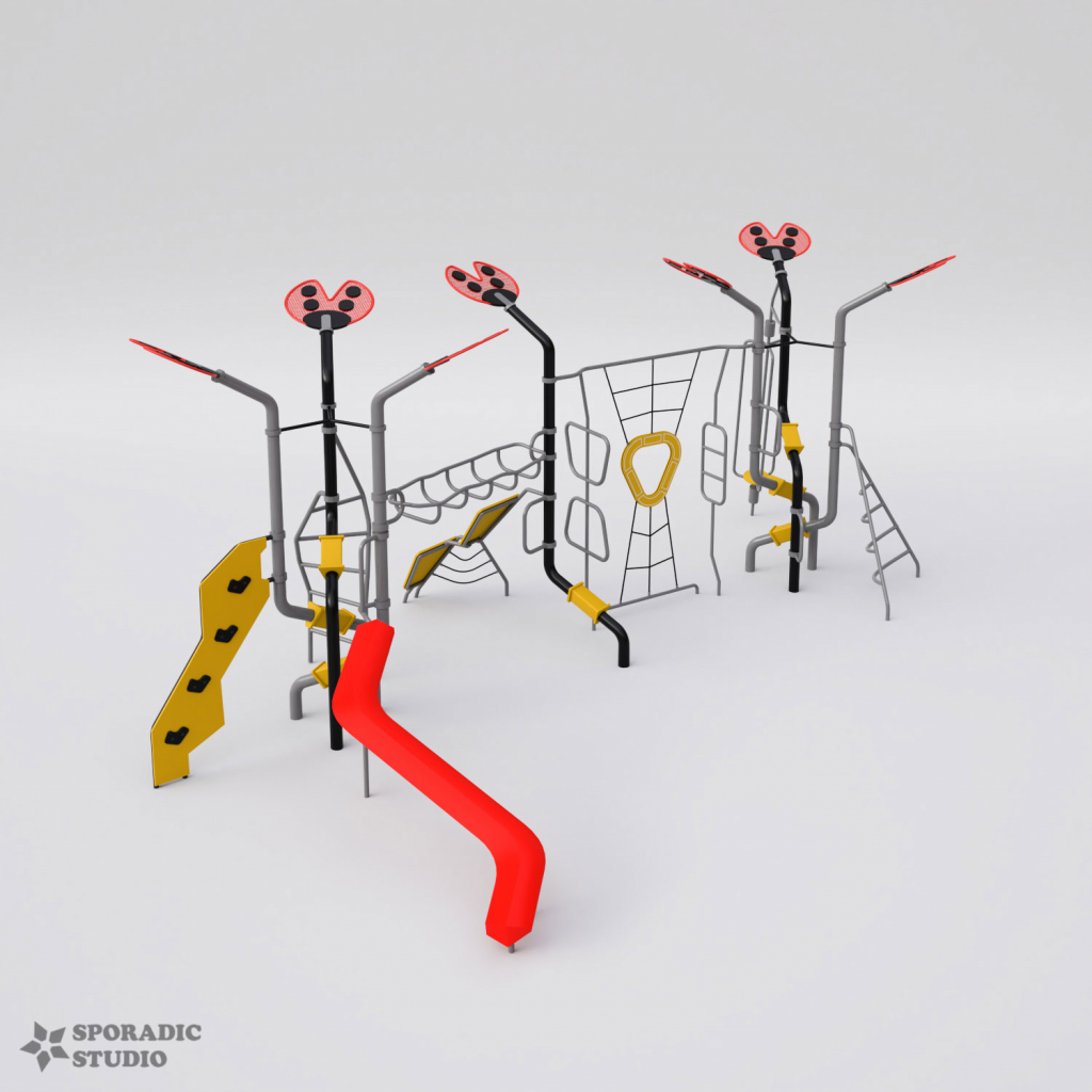 Custom Playground Ladybird Set 2 3d modeling